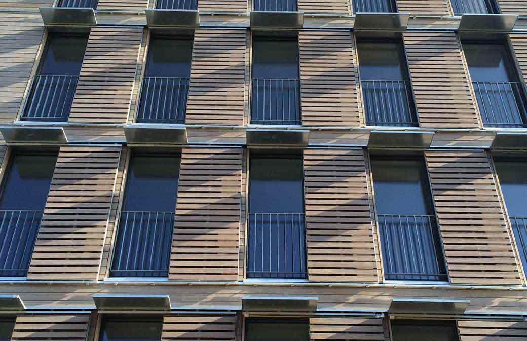 Logements ossature bois sur 6 niveaux à Montreuil (photo A003 Architectes)