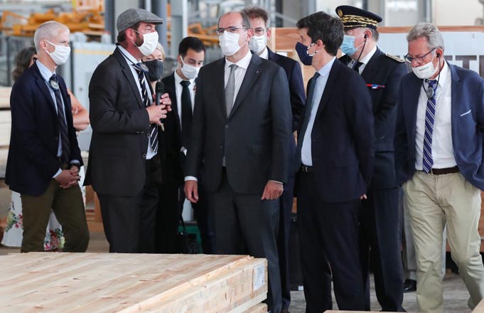 Visite gouvernementale chez Piveteaubois (crédit photo: ministère de l’Agriculture et l’Alimentation)