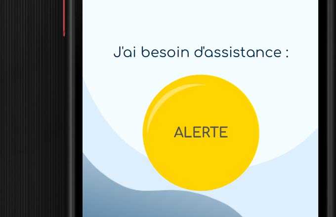 Illustration de mise en situation de l’application sur un smartphone (droits réservés)