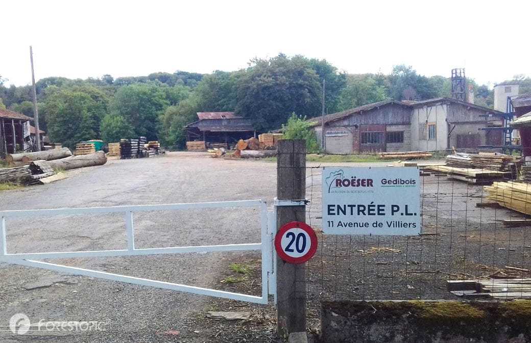 Le site de la scierie Roëser en 2022 (crédit photo: CC/Forestopic)