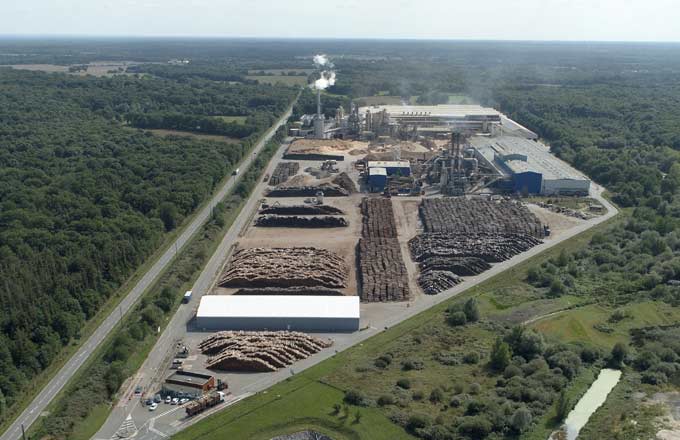 L’usine française de Swiss Krono en région Centre-Val-de-Loire (crédit photo : Swiss Krono)