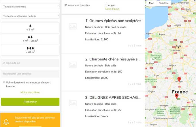 La start-up Treenox ouvre une place de marché Web pour la filière forêt-bois