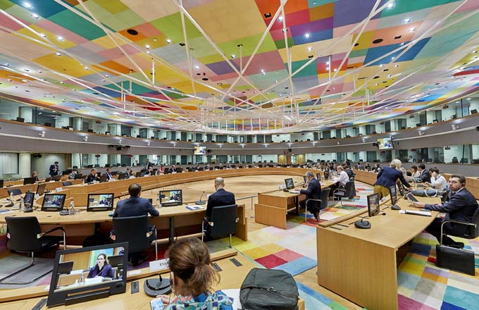 La salle Europa accueille le Conseil européen (crédit photo: UE)