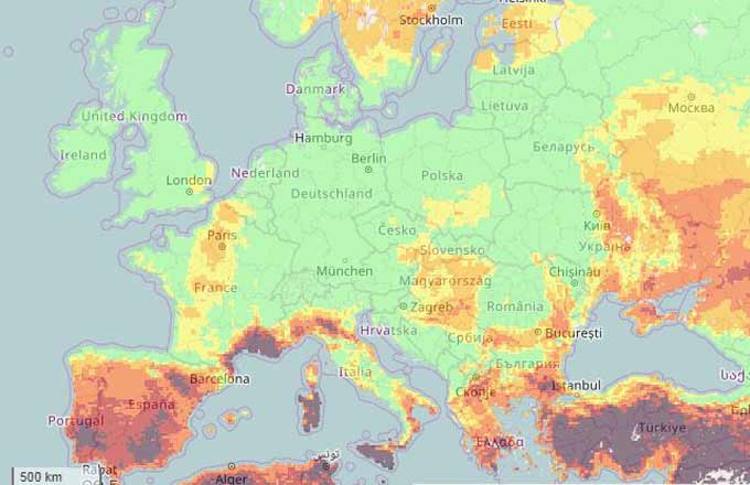 Avec le service numérique Copernicus, la Commission européenne peut prévoir les risques d’incendies de forêt