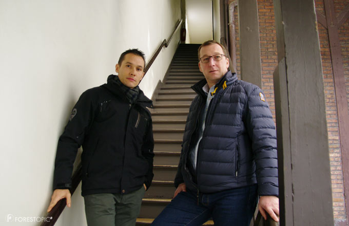 De gauche à droite: Charlie Mola et David Caillouel, respectivement vice-président et président du SFB