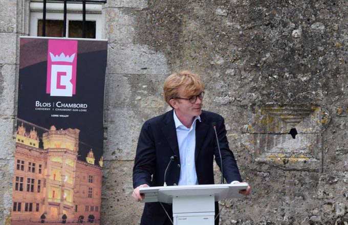 Marc Fesneau, au château de Talcy en 2017, alors en tant que président de la communauté de communes Beauce-Val-de-Loire (crédit photo: bloischambord.com)