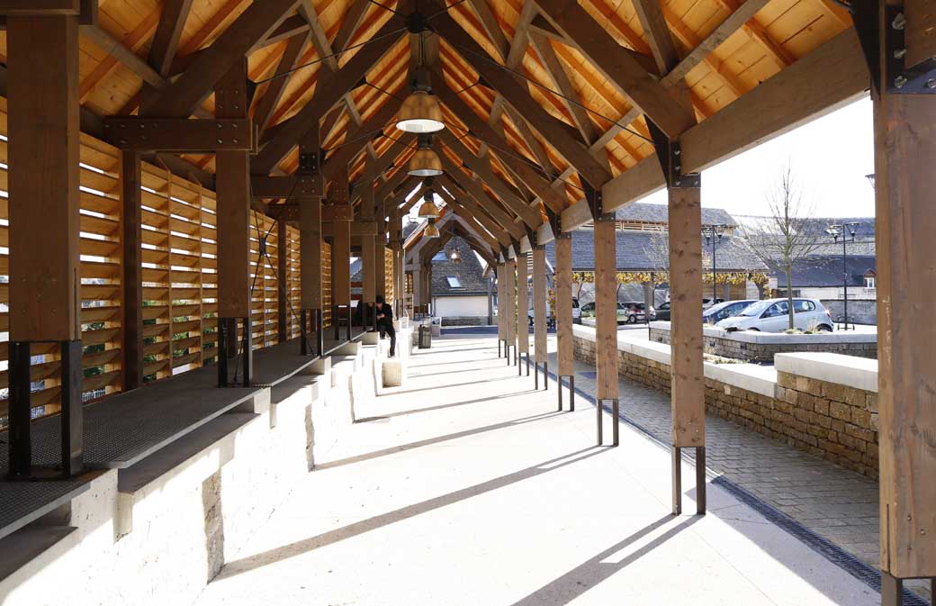 L'une des trois halles de La Souterraine (photo Atelier Anne Jugi)