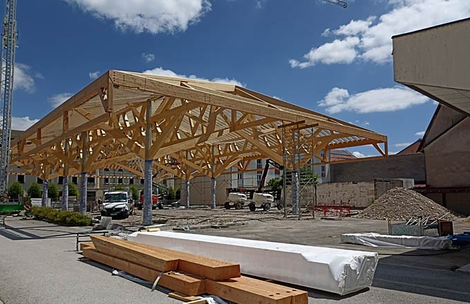 Chantier de la halle de Champagnole en Bois du Jura (photo: droits réservés)