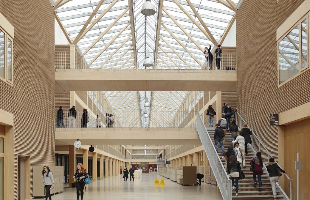Lycée Nelson Mandela de Nantes, lauréat du prix de la construction bois 2015