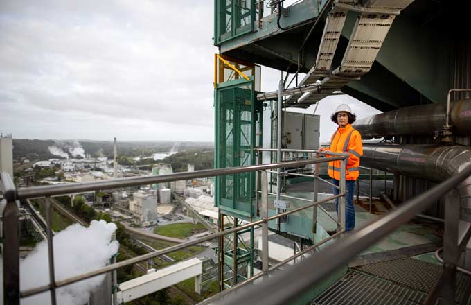 Site de production papetière d’International Paper (crédit photo: Adrien Daste)