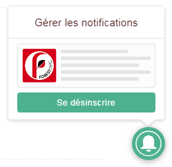 Se désinscrire des notifications